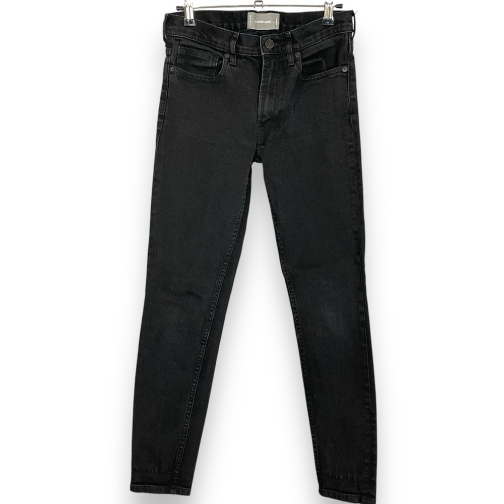 Everlane Jeans Size 26 Regular Women Slim Fit Faded Black Mid-Rise Cotton‎ Blend